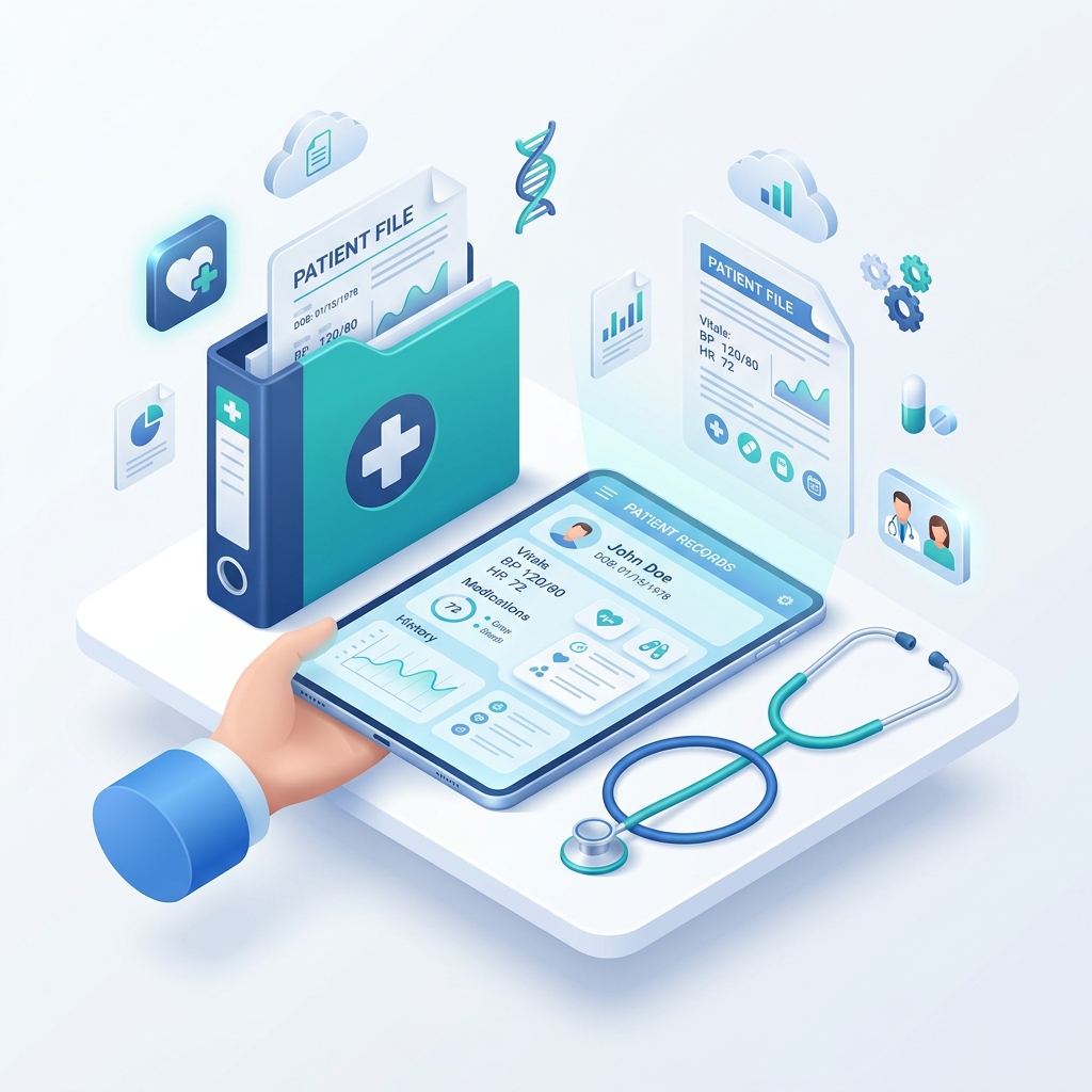 Medical Records Illustration